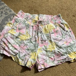 Floral Pink Shorts